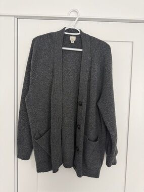 a.new day™ Dark Heather Gray Ribbed Knit Cardigan